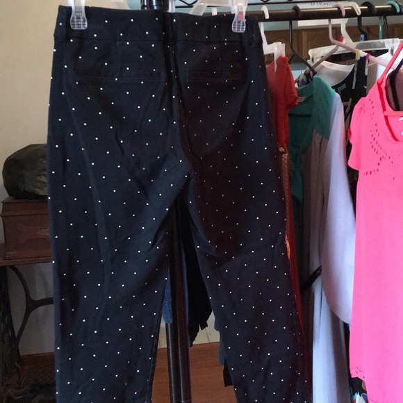 Black Polka Dot Capri/Pixie Pants - Picture 5 of 5